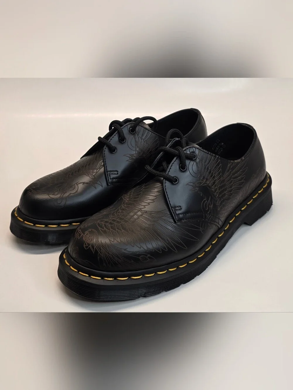 New  Dr. Martens 1461 Phoenix 3-Eye Oxford Shoes Smooth   Leather Men's Size 8